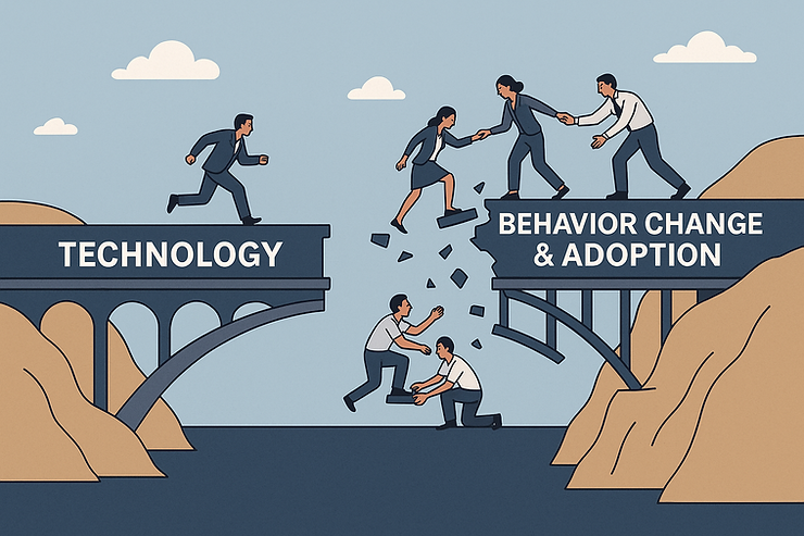 The bridge for AI involves changing team behavior