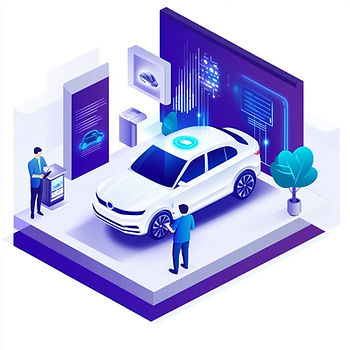 A futuristic dealership