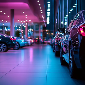 An empty auto dealership